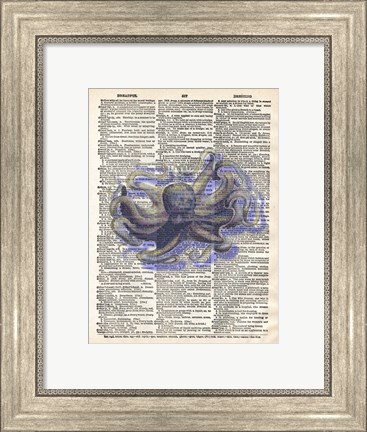 Framed Dreadful Octopus I Print