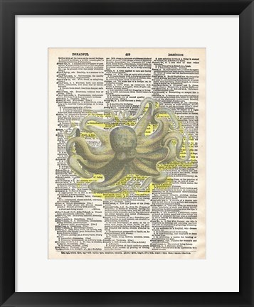 Framed Dreadful Octopus IV Print