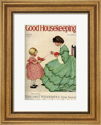 Framed Good Housekeeping March 1930 Print