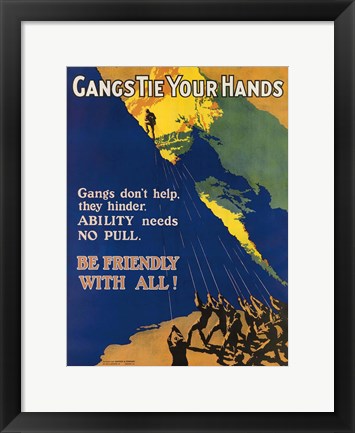 Framed Gangs Print