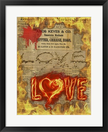 Framed Love III Print