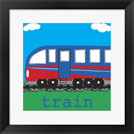 Framed Train - Modern Print
