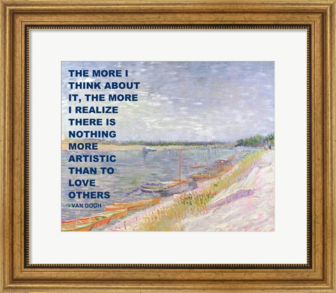 Framed Love Others -Van Gogh Quote Print