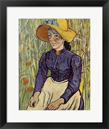 Framed Portrait of Einer Jungen Bauerin Print