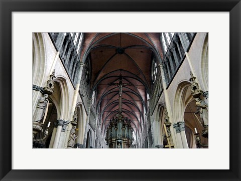 Framed Onze Lieve Vrouwekerk, Bruges, Belgium Print