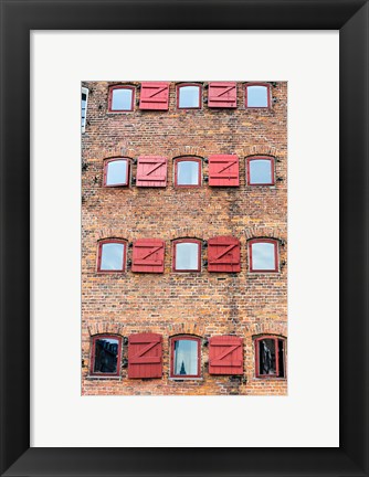 Framed Copenhagen Exterior of Hotel 71 Nyhavn Print