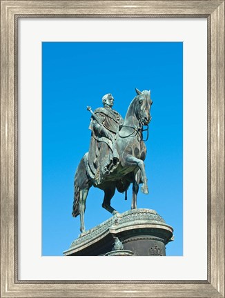 Framed King John Statue, Dresden, Germany Print
