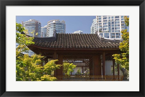 Framed Dr Sun Yat-Sen Chinese Garden Print