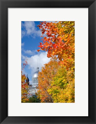 Framed Silver Dome of Bonsecours Market Print