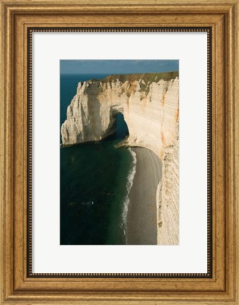 Framed Manneporte Arch and Cliffs, Normandy Print