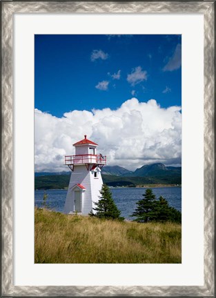 Framed Woody Point Lighthouse Print
