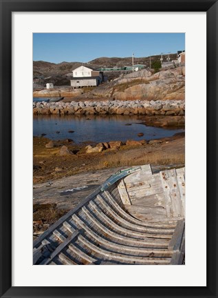 Framed Newfoundland &amp; Labrador, Hopedale Print