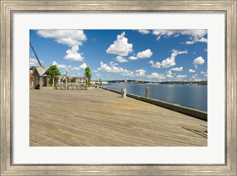 Framed Nova Scotia, Halifax Cruise Ship Print