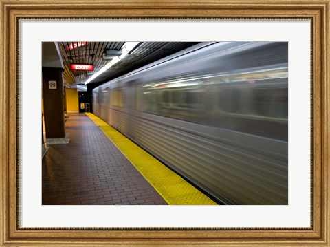 Framed Toronto Subway Train Print