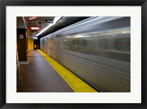 Framed Toronto Subway Train Print