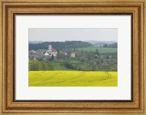Framed Village of Znojmo, Czech Republic Print