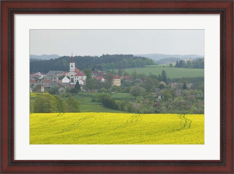 Framed Village of Znojmo, Czech Republic Print