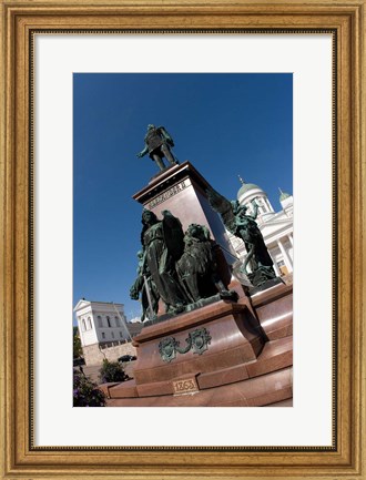 Framed Statue of Emperor Alexander II Print
