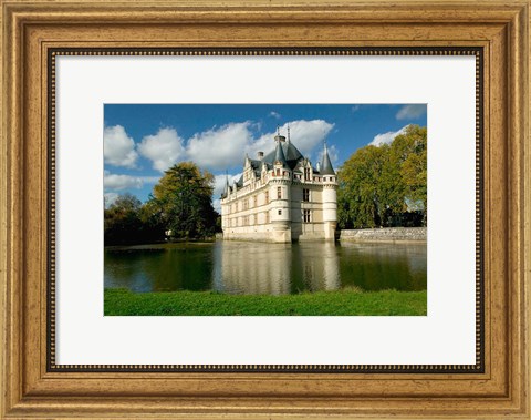 Framed Chateau of Azay-le-Rideau, Loire Valley, France Print