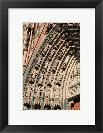 Framed Details of the East Facade, Cathedrale Notre Dame Print
