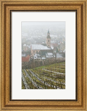 Framed Alsatian Wine Village, France Print
