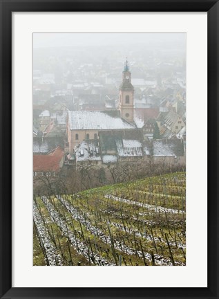 Framed Alsatian Wine Village, France Print