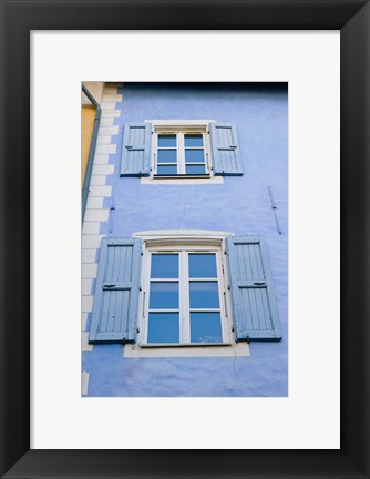 Framed Grand Rue Building, French Alps Print