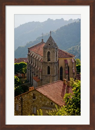 Framed Village of Zicavo, Corsica, France Print