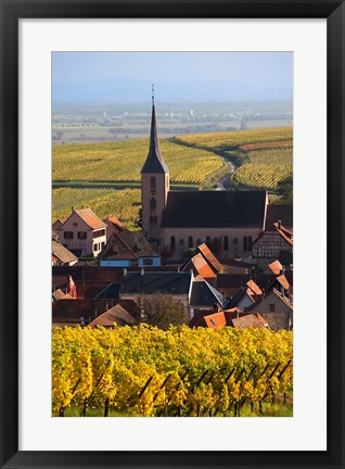 Framed Blienschwiller, Alsatian Wine Route Print