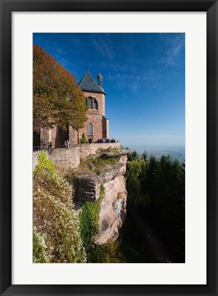 Framed Hilltop Convent, Mont Ste-Odile Print