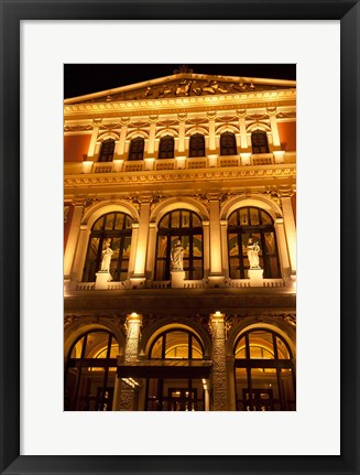 Framed Vienna Music Hall, Philharmonic Orchestra Print
