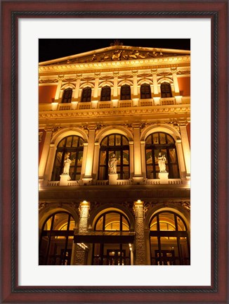 Framed Vienna Music Hall, Philharmonic Orchestra Print