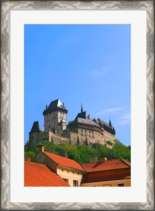 Framed Karlstejn Castle, Czech Republic Print