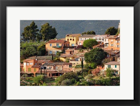 Framed View of Roussillon, France Print