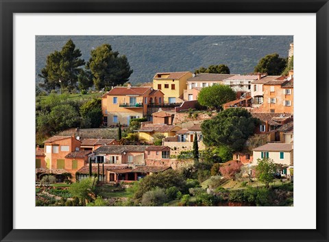 Framed View of Roussillon, France Print