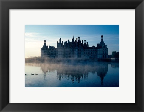 Framed Chateau Chambord at Dawn Print