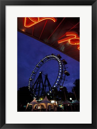 Framed Vienna Giant Ferris Wheel Print