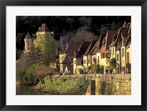 Framed Dordogne River, La Roque-Gageac, France Print