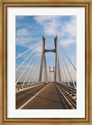 Framed Pont Tarascon Beaucaire Bridge, France Print