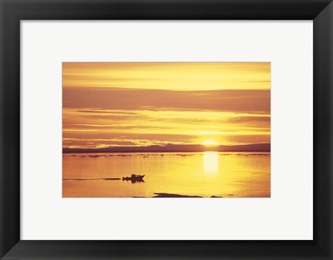 Framed Baffin Island Sunset Print
