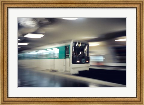 Framed Metro, Paris, France Print