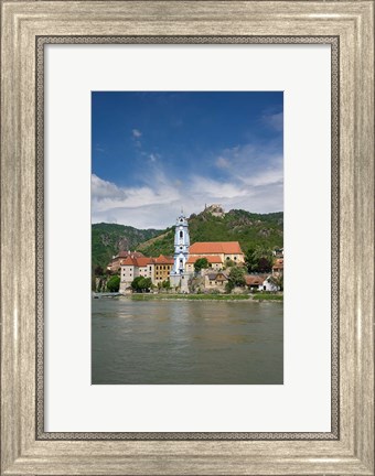 Framed Castle on Danube River Print