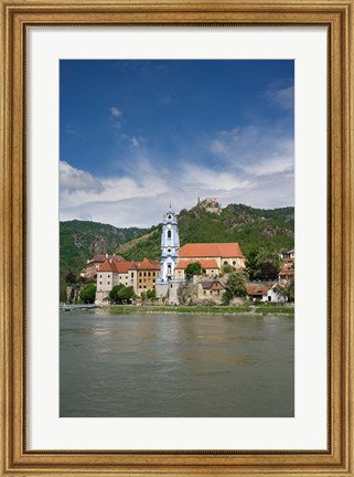 Framed Castle on Danube River Print