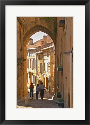 Framed Old Medieval Village of Saint Emilion Print