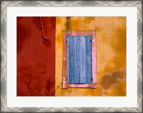 Framed Roussillon Blue Shutters Print