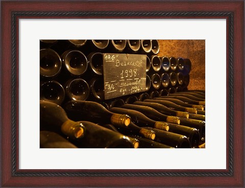 Framed Winery, Bottle 1998, Chateau de Beaucastel Print