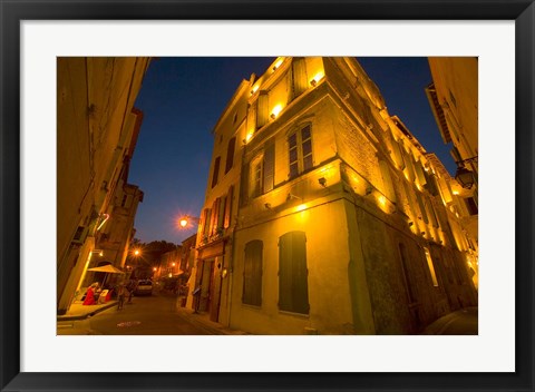 Framed Orderly Rows of Lavender Print