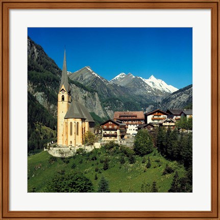 Framed Austria, Hohe Tauern Alps Print