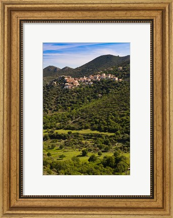Framed Town View of Belgodere Print