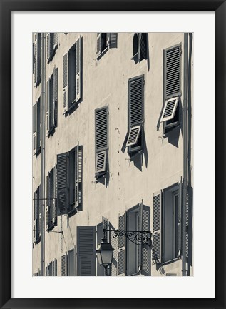 Framed Details of a Building in Corsica Print